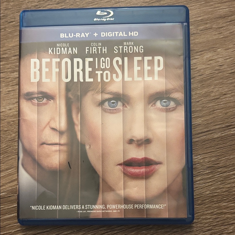Before I Go to Sleep Blu-ray 
Nicole Kidman &  Colin Firth & Mark Strong